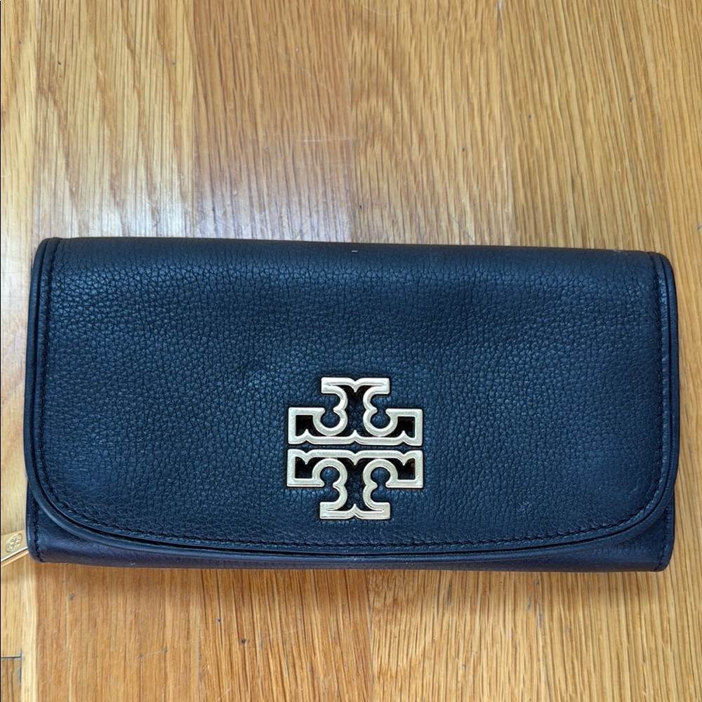 Tory Burch Black Leather Clutch